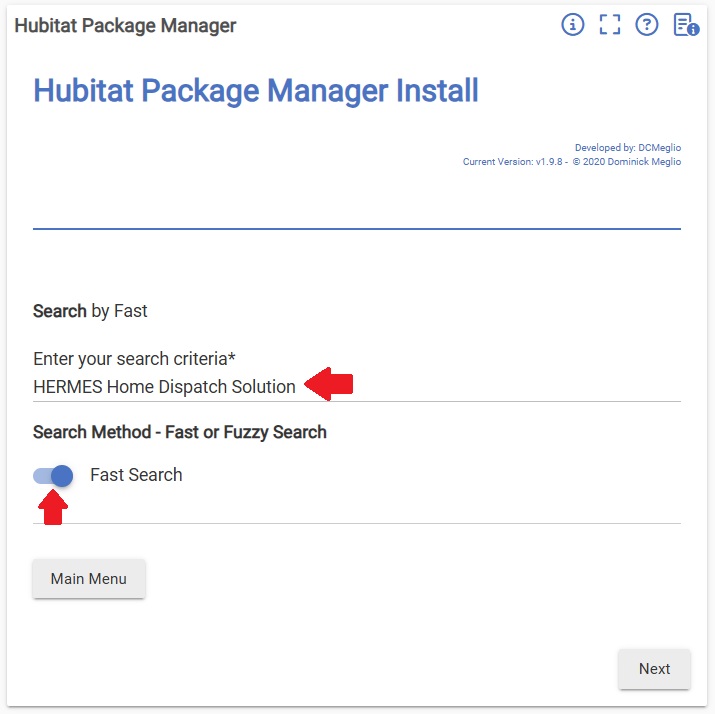 HPMFastSearch